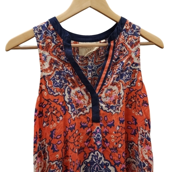 Vanessavirginia Finn Tank top 100% silk Size Small - Picture 3 of 9